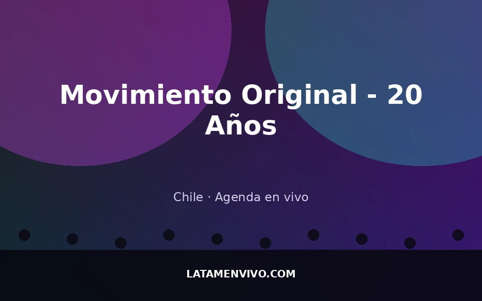 Imagen de Movimiento Original - 20 Años